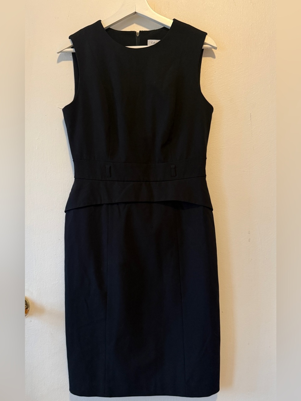 Calvin Klein Black Sleeveless Sheath Dress